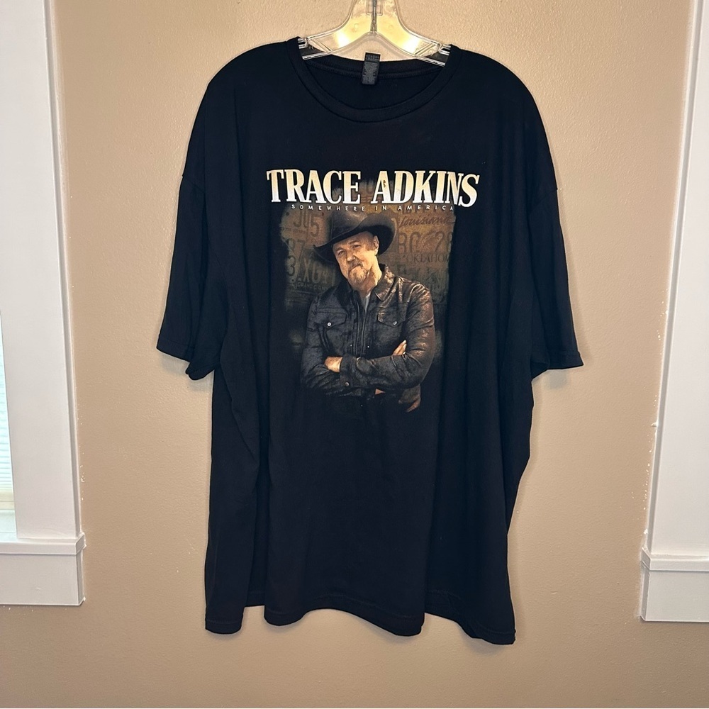 Trace Adkins Somewhere in America Concert Black Short Sleeve Tee 3X